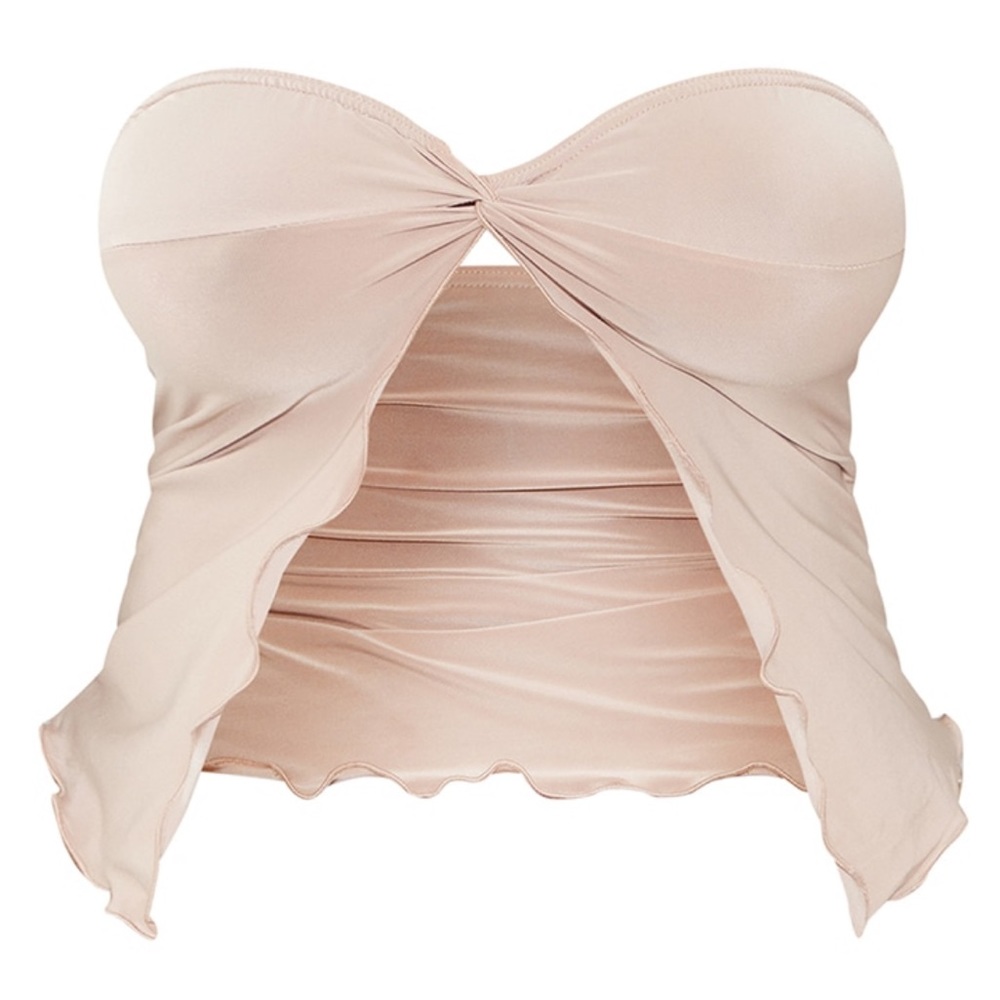 PRETTY LITTLE THING twist bandeau top size 14